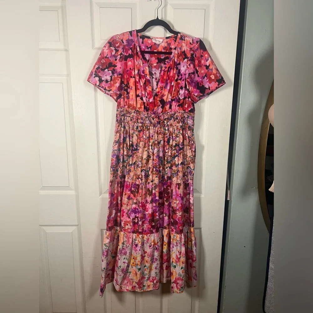 Kachel x Anthropologie Vibrant Floral Maxi Dress, Somerset - style - Picture 4 of 9